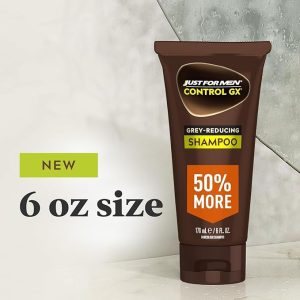 Champú reductor gris, color gradual del cabello con queratina para un cabello más fuerte, grueso y saludable, 6 onzas líquidas, paquete de 1