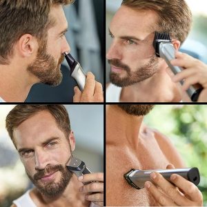 PHILIPS Multi Groomer serie 8000, kit de aseo de 21 piezas, recortadora de barba para hombres, recortadora de precisión todo en uno para cara, cabeza y cuerpo