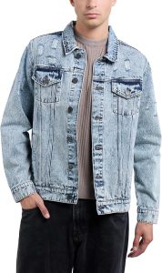 Chaqueta de mezclilla para hombre