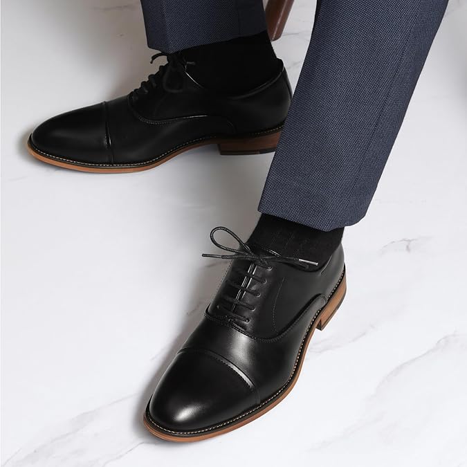 Zapatos Oxford de cuero