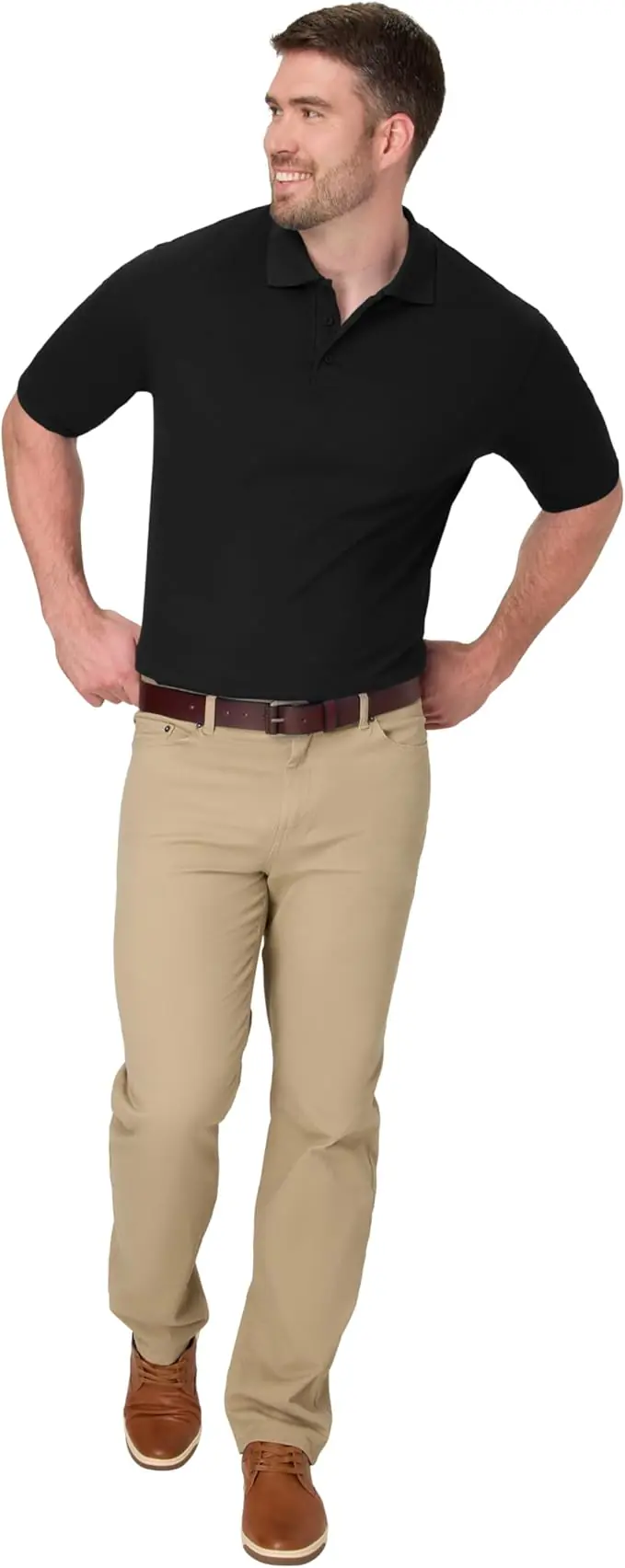 Hanes X-Temp short-sleeve polo shirt for men