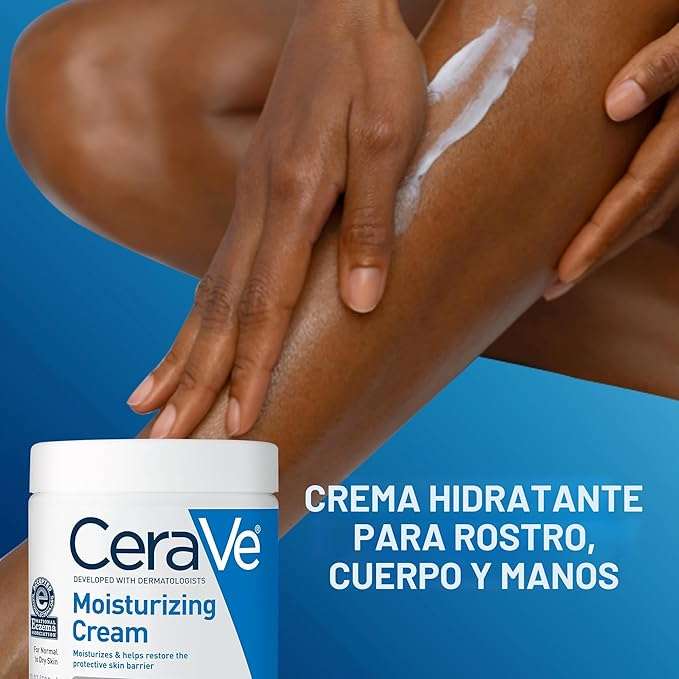 CeraVe crema hidratante corporal y facial para piel seca