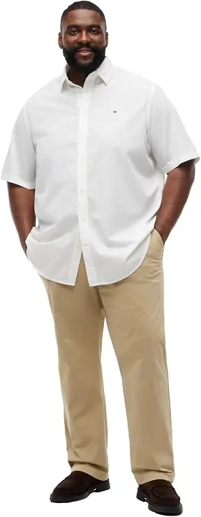 Tommy Hilfiger short-sleeve poplin shirt for men